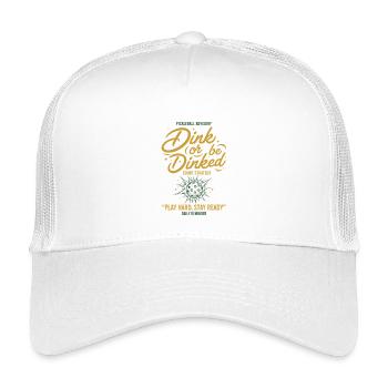 Pickleball Dink Or Be Dinked Lustiges Spiel - Kinder Trucker-Cap - Weiß - Vorne