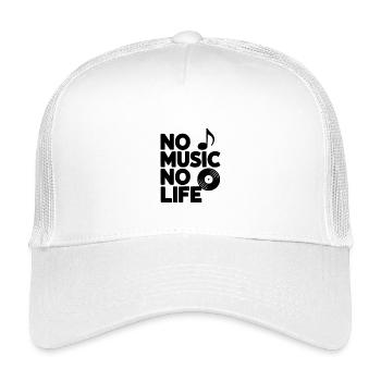 No Music No Life - Kids’ Trucker Cap - white - Front
