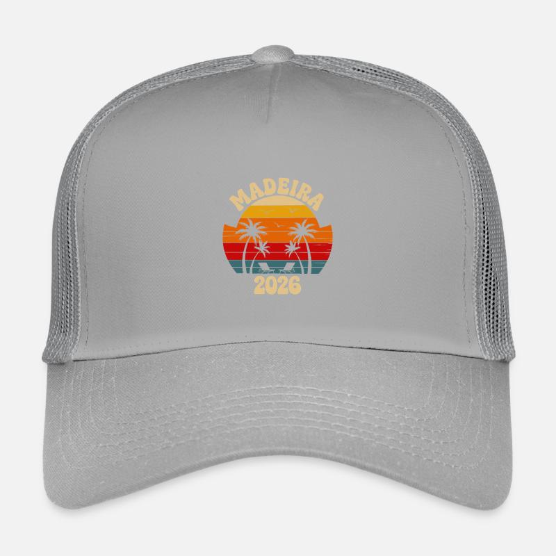 Madeira Palm Trees Sunset 2026 Kids’ Trucker Cap