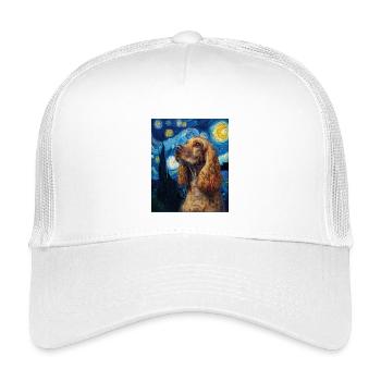 Chien Cocker Spaniel - Casquette trucker enfant - blanc - Devant