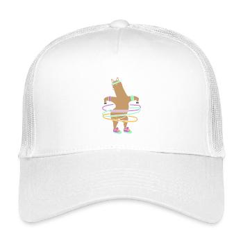 Hula Hup Hullern Huller Hoop Lama Alpaka - Kinder Trucker-Cap - Weiß - Vorne