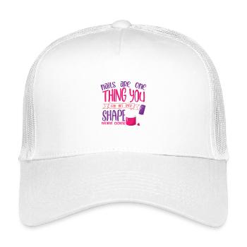 Nageldesigner Nageldesignerin Kosmetik Nagelstudio - Kinder Trucker-Cap - Weiß - Vorne