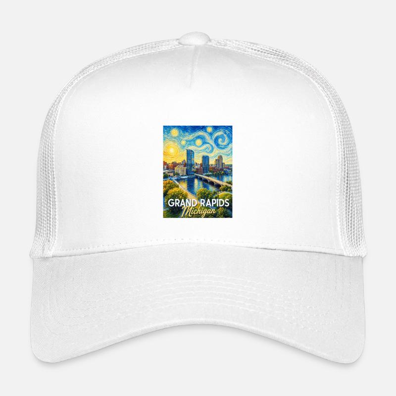 Nuit étoilée à Grand Rapids, Michigan Casquette trucker enfant