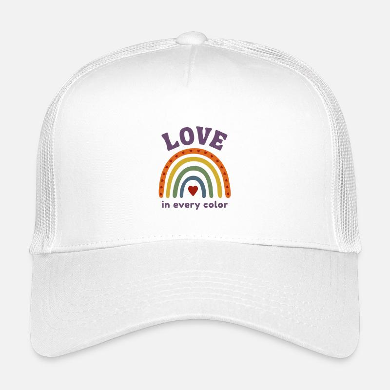 L’amour dans chaque couleur Fierté arc-en-ciel Casquette trucker enfant