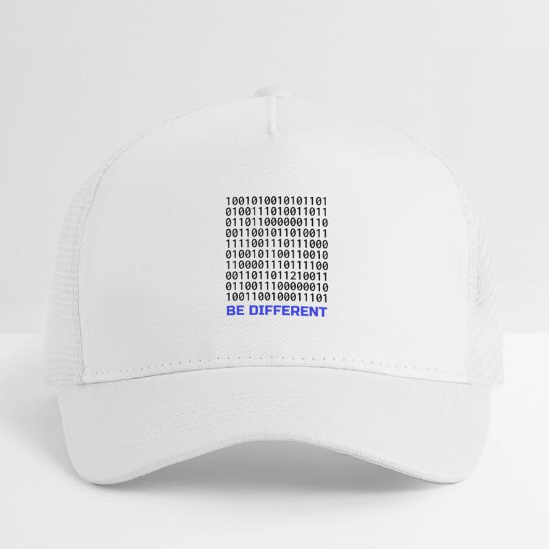Be Different: Binary Pattern with Message Kids’ Trucker Cap