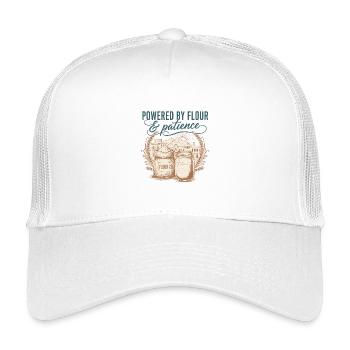 Cuisson au pain au levain alimenté par la farine - Casquette trucker enfant - blanc - Devant