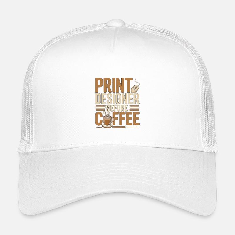 Print Designer Before Graphic Artist Coffee Lover Kids’ Trucker Cap