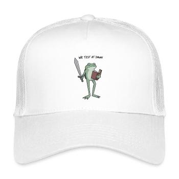 Morgendämmerungs-Froschritter - Kinder Trucker-Cap - Weiß - Vorne