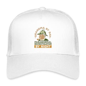 ghost hunting paranormal ghost hunter - Kids’ Trucker Cap - white - Front