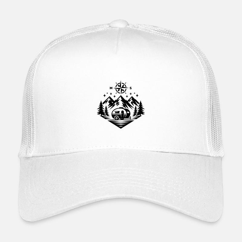 Camping Kompass Berge Kinder Trucker-Cap