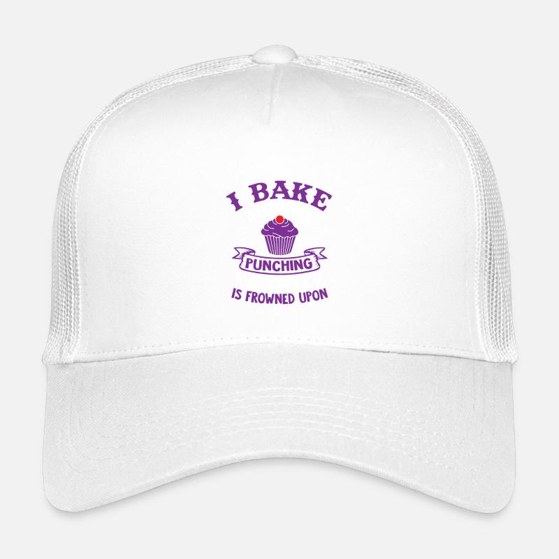 Je cuisine parce que frapper les gens est mal vu Casquette trucker enfant