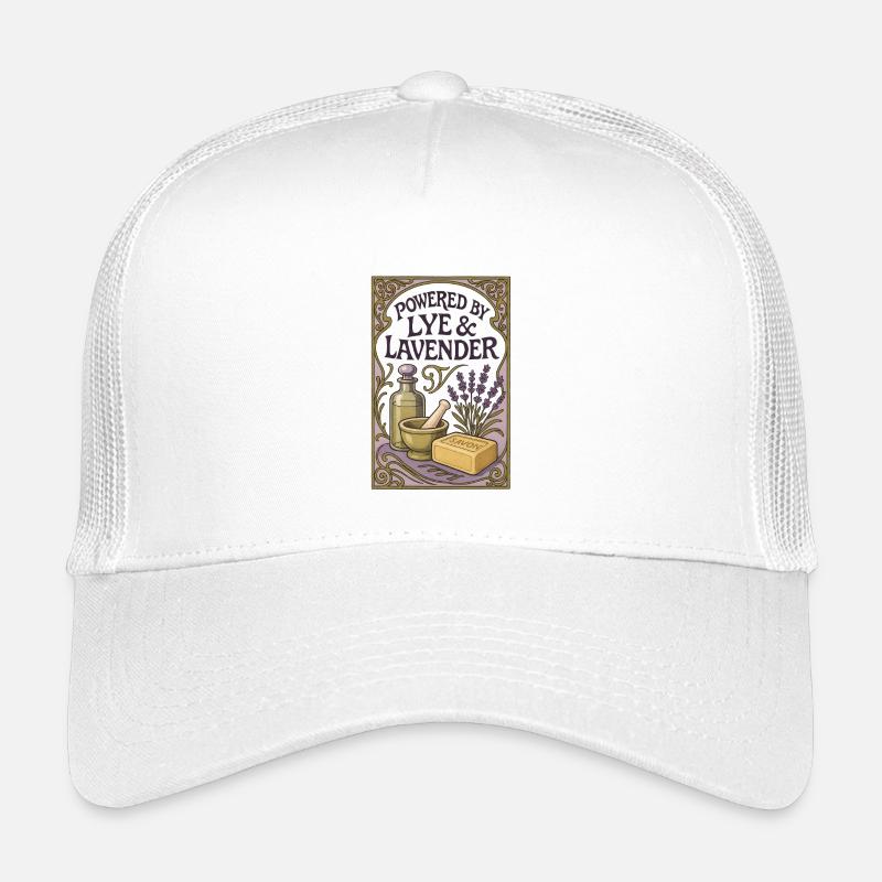 Soude caustique et lavande | Bouillance du savon Casquette trucker enfant