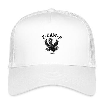Silhouette du coq F-Caw-F - Casquette trucker enfant - blanc - Devant