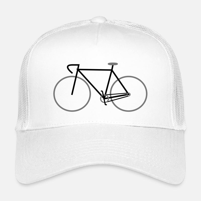 vélo noir singlespeed avec guidon de course Casquette trucker enfant