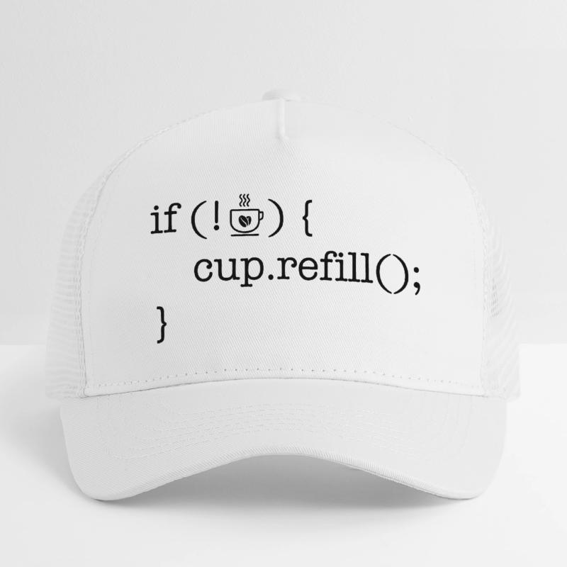 Coffee code software developer humor Kids’ Trucker Cap