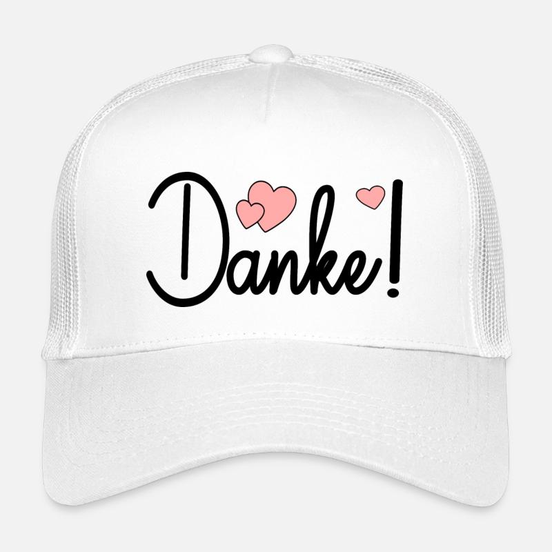 Schriftzug Danke - Dankeschön Sprüche Geschenk Kinder Trucker-Cap