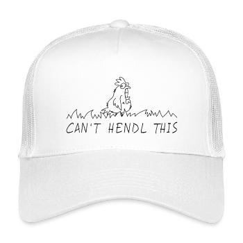 cant hendl this hühner dialekt mundart wortspiel - Kinder Trucker-Cap - Weiß - Vorne