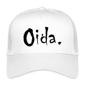 Oida österreich Mundart Dialekt - Kinder Trucker-Cap - Weiß - Vorne