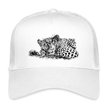 LEOPARD - Kids’ Trucker Cap - white - Front