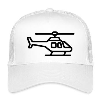 Hubschrauber - Kinder Trucker-Cap - Weiß - Vorne