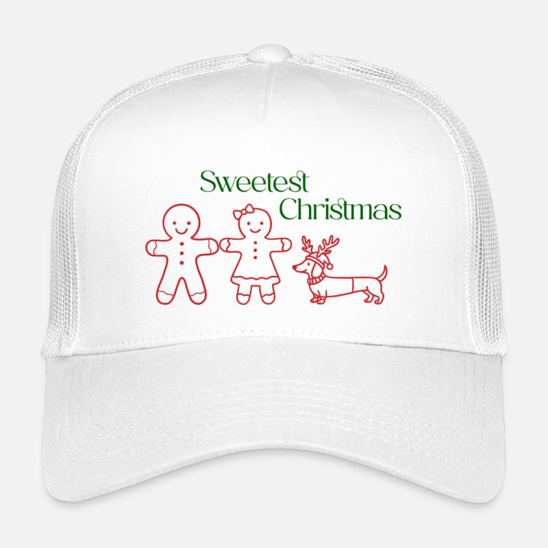 Christmas – Gingerbread Couple & Dackel (Red) Kinder Trucker-Cap