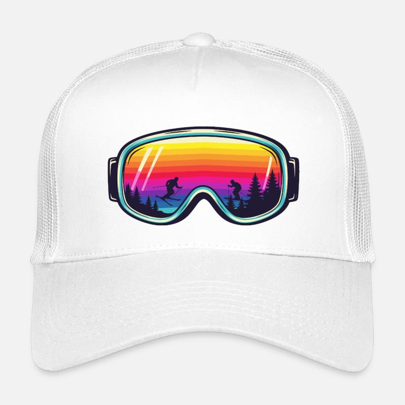 Ski Goggles Sunset Forest - Kinder Trucker-Cap - Weiß