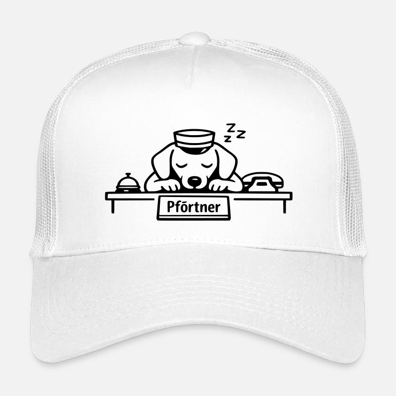 pförtner hund schlafen Kinder Trucker-Cap
