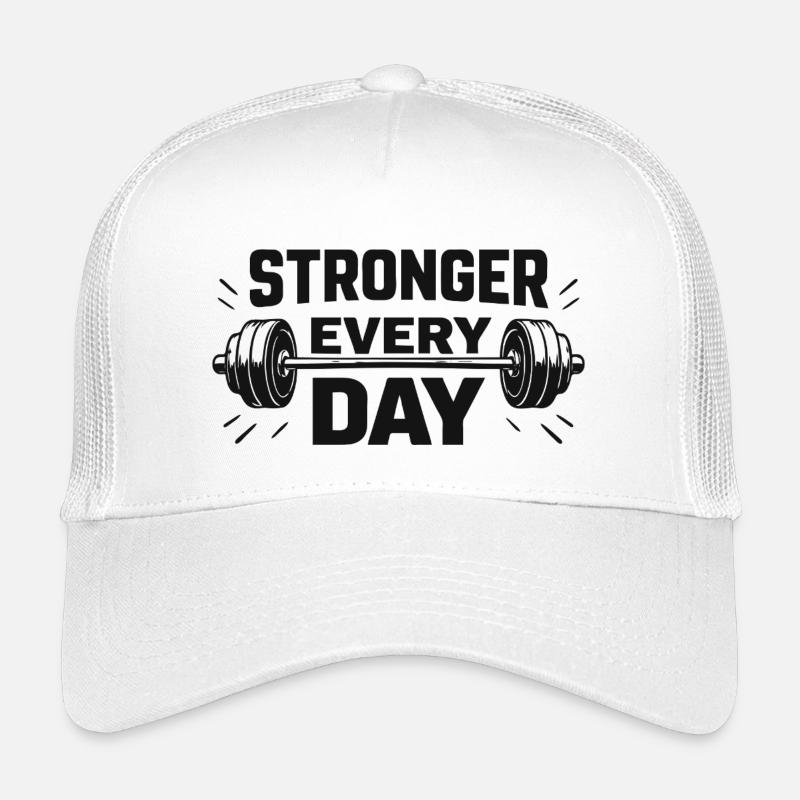 Stronger every day - Kinder Trucker-Cap - Weiß