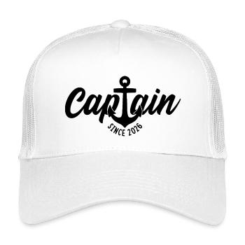 CAPTAIN SINCE 2026 - Kids’ Trucker Cap - white - Front