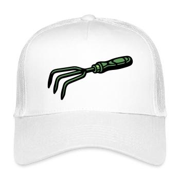 Gartenkralle Handgrubber Icon - Kinder Trucker-Cap - Weiß - Vorne