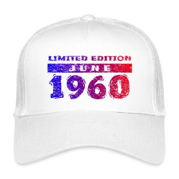 66th Birthday Limited Edition 06/1960 - Kids’ Trucker Cap - white - Front