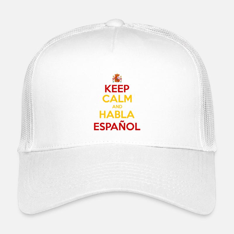 Keep Calm and Habla Español Casquette trucker enfant