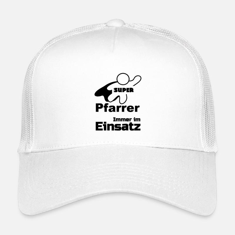 Super Pfarrer Geschenk - Kinder Trucker-Cap - Weiß