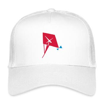 kite - Kids’ Trucker Cap - white - Front
