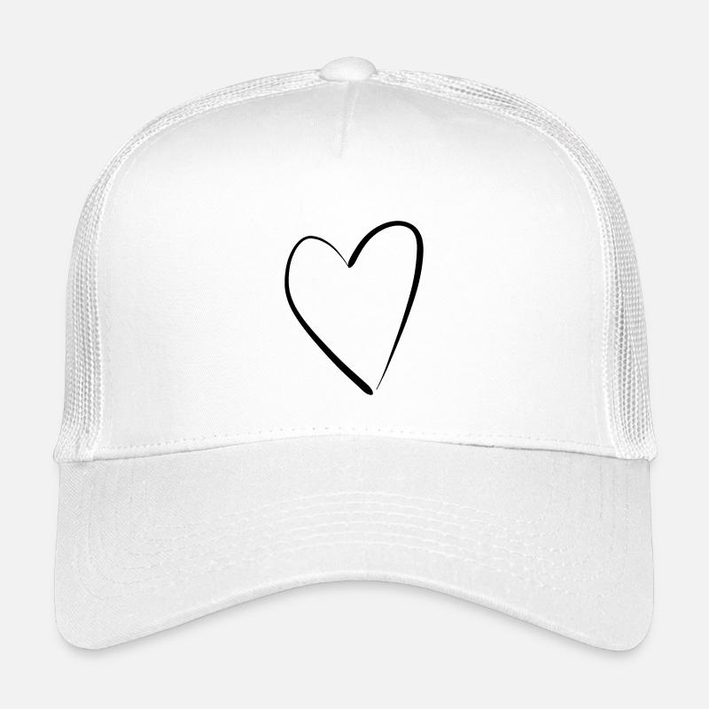 Heart - Kinder Trucker-Cap - Weiß
