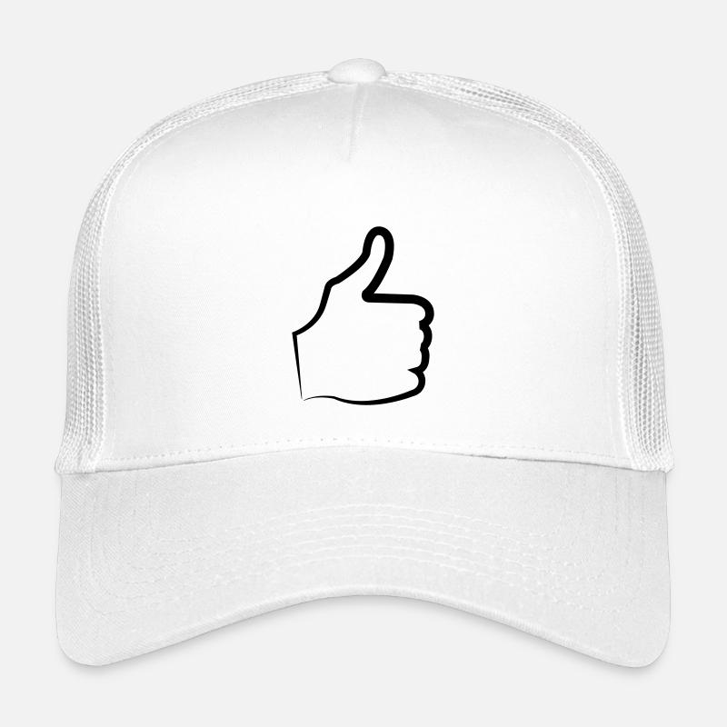 Daumen hoch thumb - Kinder Trucker-Cap - Weiß
