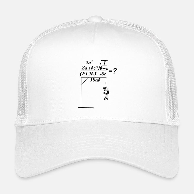 Mathe-Formel - Kinder Trucker-Cap - Weiß