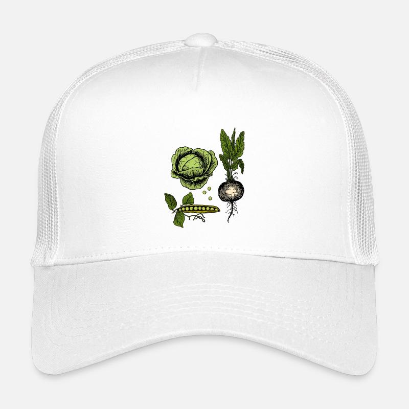 Illustration botanique de légumes vintage Casquette trucker enfant