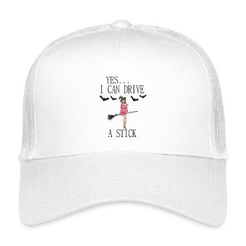 Sorcière avec un bessa - Casquette trucker enfant - blanc - Devant