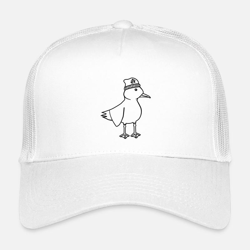 Möwe Anarchie – Freche maritim Hipster Küstenkunst Kinder Trucker-Cap