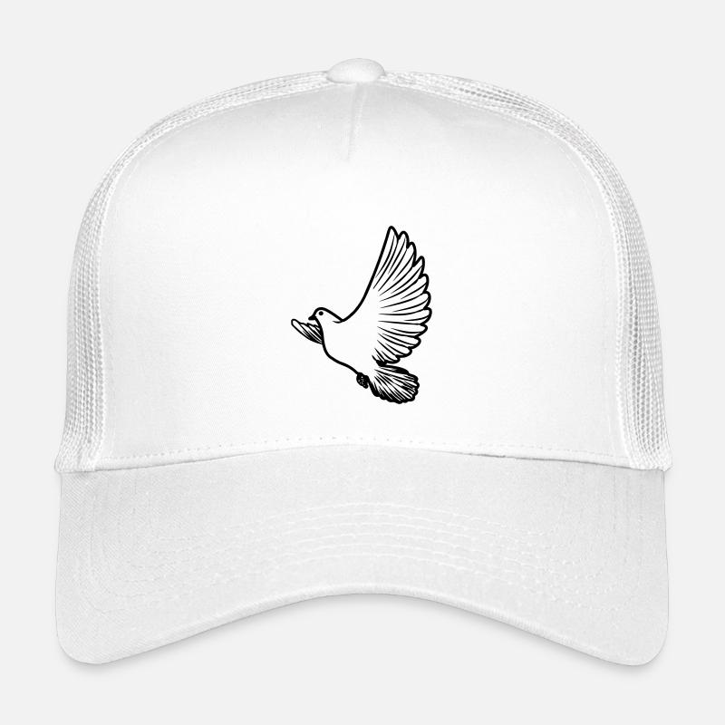 Colombe de la paix transparente Casquette trucker enfant