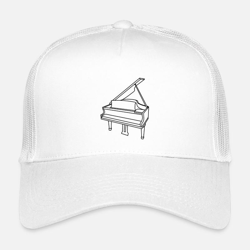 Klavier - Kinder Trucker-Cap - Weiß