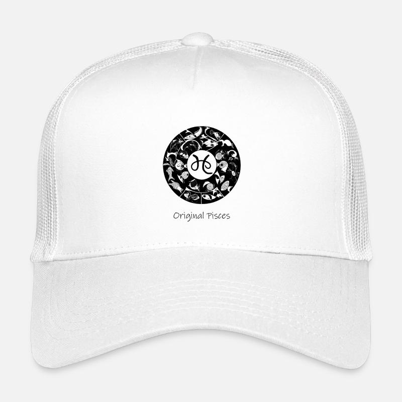 Zodiac sign Pisces 001 black Kids’ Trucker Cap