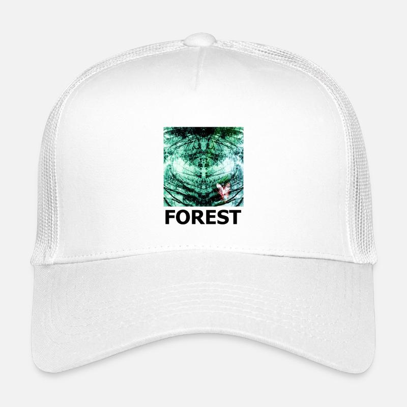 Wald Kaleidoskop FOREST - Kinder Trucker-Cap - Weiß