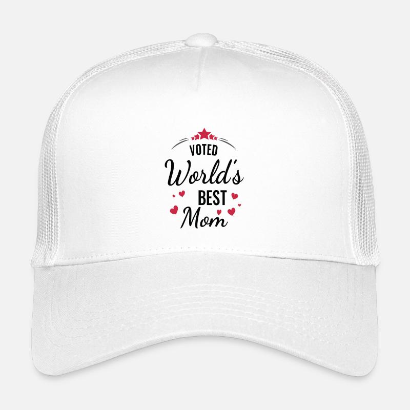 Zum besten Mama-Herz-Design gewählt - Kinder Trucker-Cap - Weiß