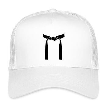 Combat sports band or obi - Kids’ Trucker Cap - white - Front