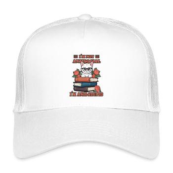 Schlaue Katze - Kinder Trucker-Cap - Weiß - Vorne