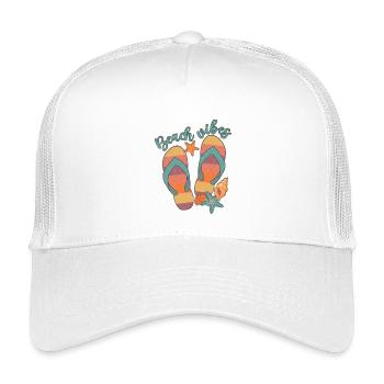 Ambiance de plage - Casquette trucker enfant - blanc - Devant