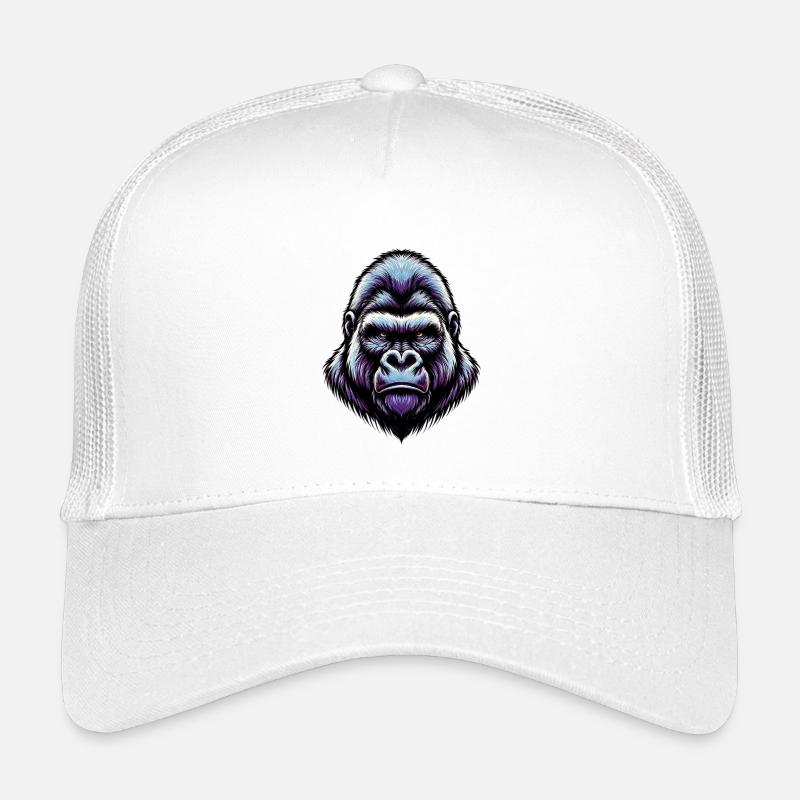 Gorilla - Kinder Trucker-Cap - Weiß