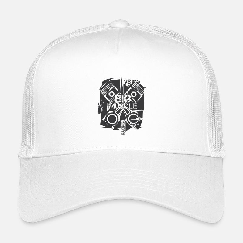v8 pattern abstract car musclecars piston engine Kids’ Trucker Cap